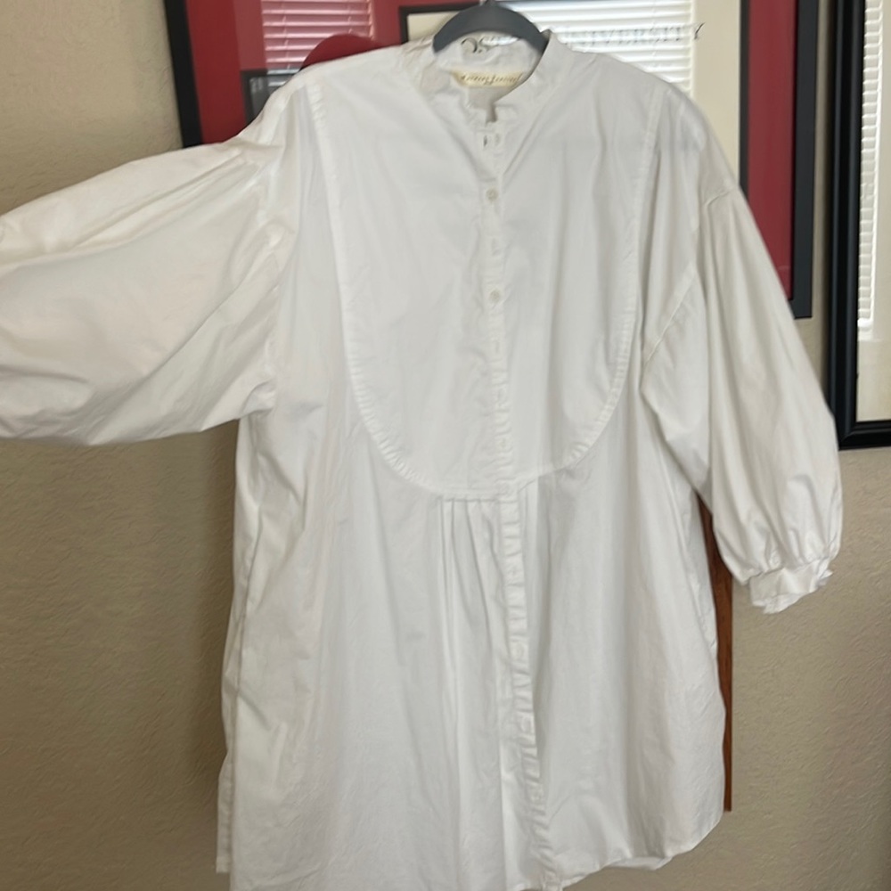 Long white Cotton shirt